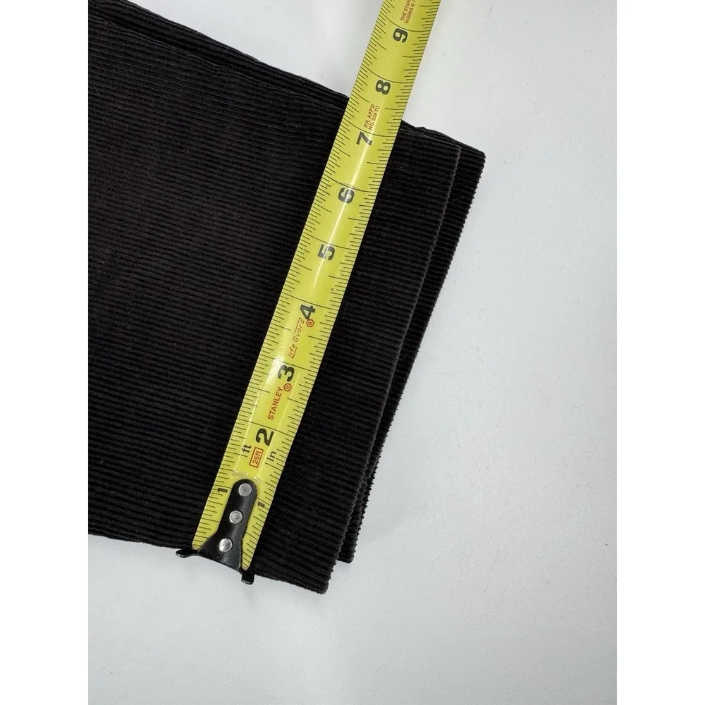 Vintage L.L. Bean Corduroy Pants Womens‎ Size 12 P Petite Black Distressed 90s